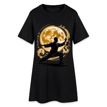Tai Chi Zen Meditation – Chi Qigong Training - Women’s T-Shirt Dress - black - Front
