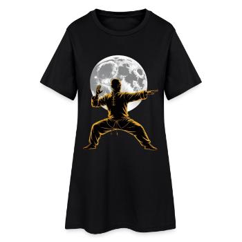 Tai Chi Zen Meditation – Chi Qigong Training - Women’s T-Shirt Dress - black - Front