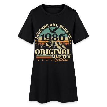 Cadeau d’anniversaire vintage 1986 Legends pour le 40e anniversaire - Robe T-shirt Femme - noir - Devant