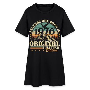 Cadeau d’anniversaire Legends 1976 Vintage 50 - Robe T-shirt Femme - noir - Devant