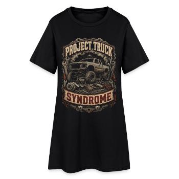 Rolling Coal Project Truck Syndrome - Women’s T-Shirt Dress - black - Front
