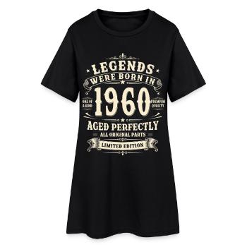 Cadeau pour son 66e anniversaire Homme Vintage Rétro des années 1960 - Robe T-shirt Femme - noir - Devant