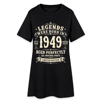 Cadeau d’anniversaire pour le 77e anniversaire 1949 Homme Vintage Rétro - Robe T-shirt Femme - noir - Devant