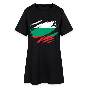 Bulgarie Drapeau Bulgare - Robe T-shirt Femme - noir - Devant