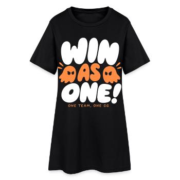 Gagner en tant qu’équipe de jeu unique - Robe T-shirt Femme - noir - Devant
