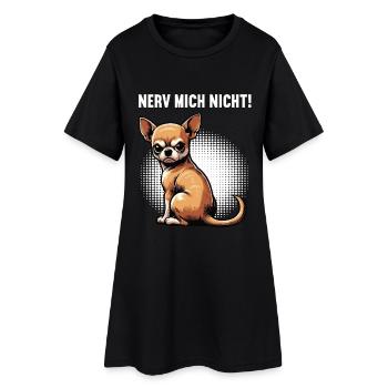 Nerv Mich Nicht Chihuahua Chihuahuabesitzer Chi - Frauen T-Shirt-Kleid - Schwarz - Vorne