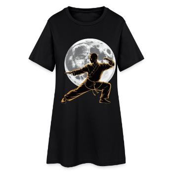 Tai Chi Zen Meditation – Chi Qigong Training - Women’s T-Shirt Dress - black - Front