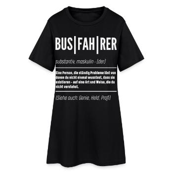 Busfahrer Definition Genie Held - Frauen T-Shirt-Kleid - Schwarz - Vorne