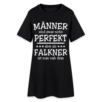 Falkner Männer - Frauen T-Shirt-Kleid - Schwarz - Vorne
