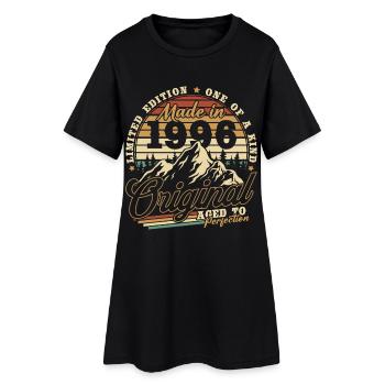1996 Vintage Vintage Birthday Gift Retro - Women’s T-Shirt Dress - black - Front