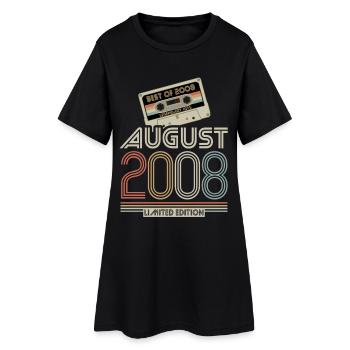 Kassette | Best of August 2008 | Limited Edition - Frauen T-Shirt-Kleid - Schwarz - Vorne