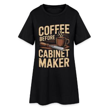 Ébéniste Cabinet Expert Coffee Amateur de Café - Robe T-shirt Femme - noir - Devant