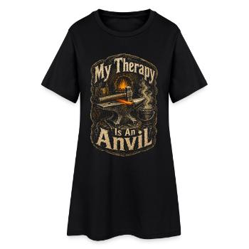 Forgeron, ferrant - Robe T-shirt Femme - noir - Devant