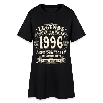 30th Birthday Gift 1996 Man Vintage Retro - Women’s T-Shirt Dress - black - Front