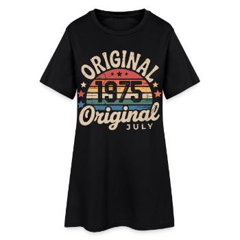 Original Juillet 1975 Anniversaire Vintage Retro - Robe T-shirt Femme - noir - Devant