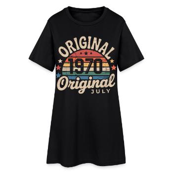 Original Juillet 1970 Anniversaire Vintage Retro - Robe T-shirt Femme - noir - Devant