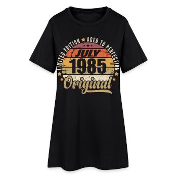 Anniversaire Mythique 1985 Cadeau Vintage 1985 - Robe T-shirt Femme - noir - Devant