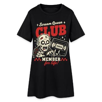 Fan d’horreur du Scream Queen Club - Robe T-shirt Femme - noir - Devant