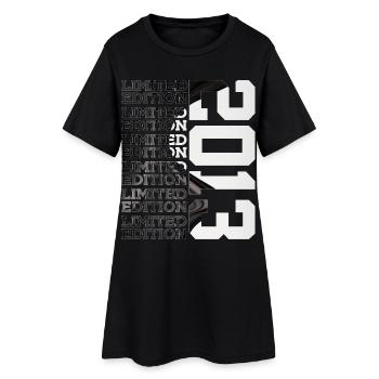 13 YEARS OLD LIMITED EDITION 2013 13TH BIRTHDAY - Women’s T-Shirt Dress - black - Front