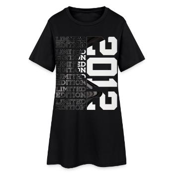 14 ANS, ÉDITION LIMITÉE 2012 14E ANNIVERSAIRE - Robe T-shirt Femme - noir - Devant