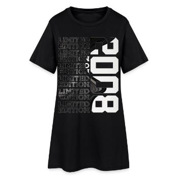 18 YEAR OLD LIMITED EDITION 2008 18TH BIRTHDAY - Women’s T-Shirt Dress - black - Front