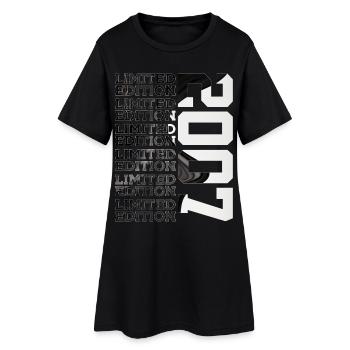 19 YEARS OLD LIMITED EDITION 2007 19TH BIRTHDAY - Women’s T-Shirt Dress - black - Front