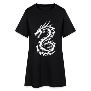 Dragon Tribal Tattoo Style Style - Women’s T-Shirt Dress - black - Front