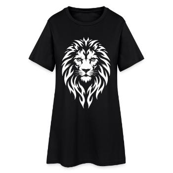 Lion Tribal Tattoo Style - Women’s T-Shirt Dress - black - Front