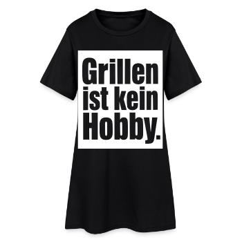 Grillen ist kein Hobby Grillmeister BBQ Shirt - Frauen T-Shirt-Kleid - Schwarz - Vorne