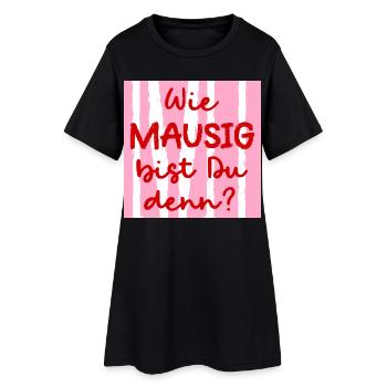Freundschaft Maus Freundin - Frauen T-Shirt-Kleid - Schwarz - Vorne