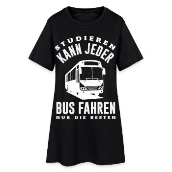 Bus Fahren Nur Die Besten - Frauen T-Shirt-Kleid - Schwarz - Vorne