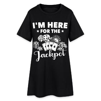Casino - Robe T-shirt Femme - noir - Devant