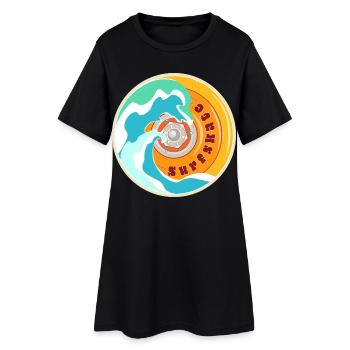 Surfskate Lover - Women’s T-Shirt Dress - black - Front