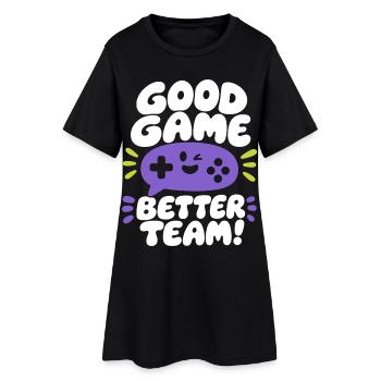 Bon jeu Meilleure équipe - Robe T-shirt Femme - noir - Devant