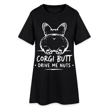Le derrière du corgi me rend fou - Robe T-shirt Femme - noir - Devant