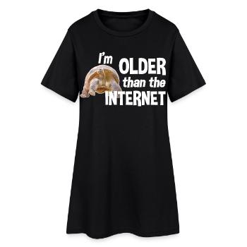I'm older than the Internet - Turtle - Women’s T-Shirt Dress - black - Front