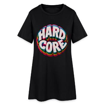 Hardcore Rainbow - Robe T-shirt Femme - noir - Devant