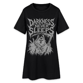 Motif d’horreur gothique du death metal de la Faucheuse - Robe T-shirt Femme - noir - Devant