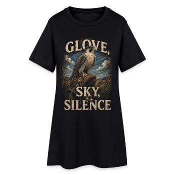 Fauconnerie Gant Fauconnier Silence Ciel - Robe T-shirt Femme - noir - Devant