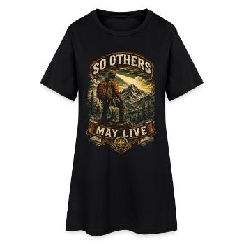 Équipe de secours pour que d’autres puissent vivre - Robe T-shirt Femme - noir - Devant