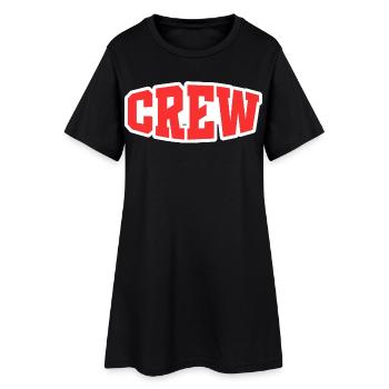 équipage - Robe T-shirt Femme - noir - Devant