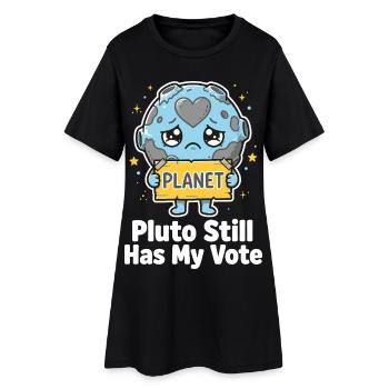 Pluto a toujours mon vote - Robe T-shirt Femme - noir - Devant