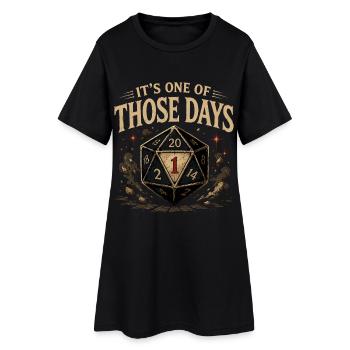 C’est un de ces jours – des dés fantastiques drôles - Robe T-shirt Femme - noir - Devant