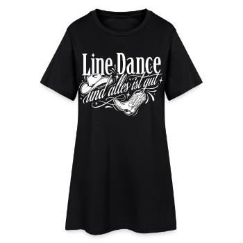 Line Dance Love - Women’s T-Shirt Dress - black - Front