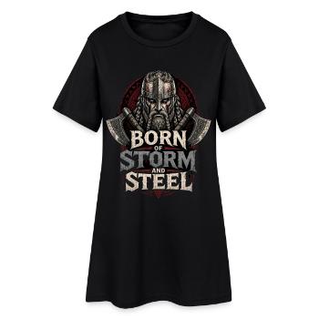 Né de tempête et d’acier - Robe T-shirt Femme - noir - Devant