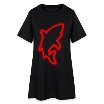 Requins Sharks Enfants Garçons Shark - Robe T-shirt Femme - noir - Devant