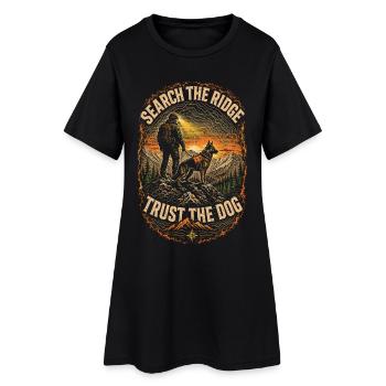 Équipe de sauvetage Search The Ridge Trust Le Chien - Robe T-shirt Femme - noir - Devant