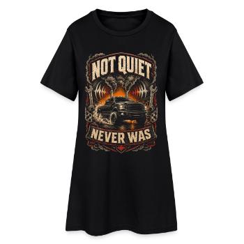 Rolling Coal Not Quiet Never Was - Frauen T-Shirt-Kleid - Schwarz - Vorne