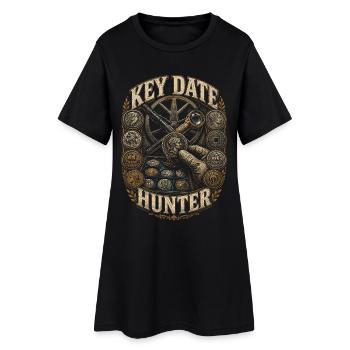 Collectionneur de pièces Numismatique, Collection de pièces - Robe T-shirt Femme - noir - Devant