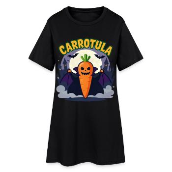 Blague sur le costume d’Halloween de Carotte Carotte et Vampire - Robe T-shirt Femme - noir - Devant